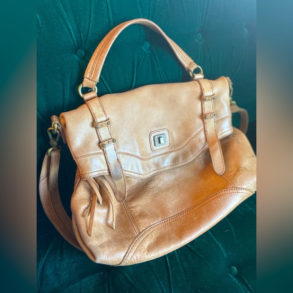 The Sak satchel purse - camel leather
